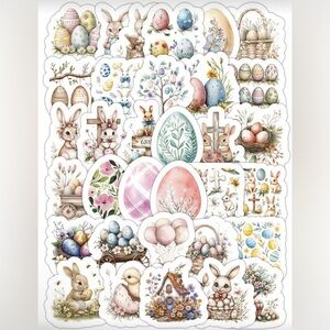 100 Easter Bunny and Egg Stickers 
(220)